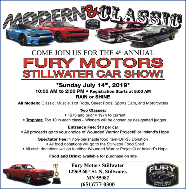 4th Annual Fury Motors Stillwater Car Show Lugnuts Garage